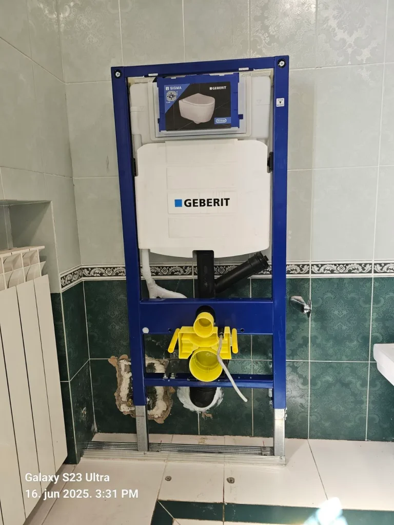 Ugradnja Geberit AquaClean tuš wc šolje u postojeće kupatilo