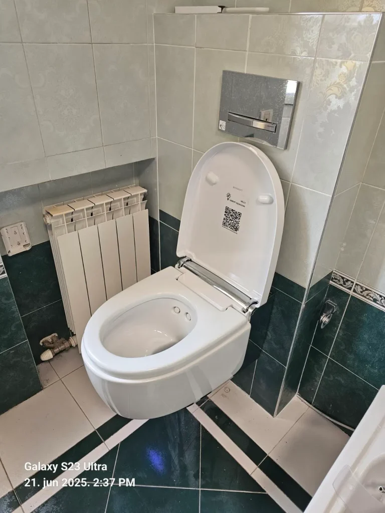 Geberit AquaClean Mera Comfort ugrađena u postojeće kupatilo