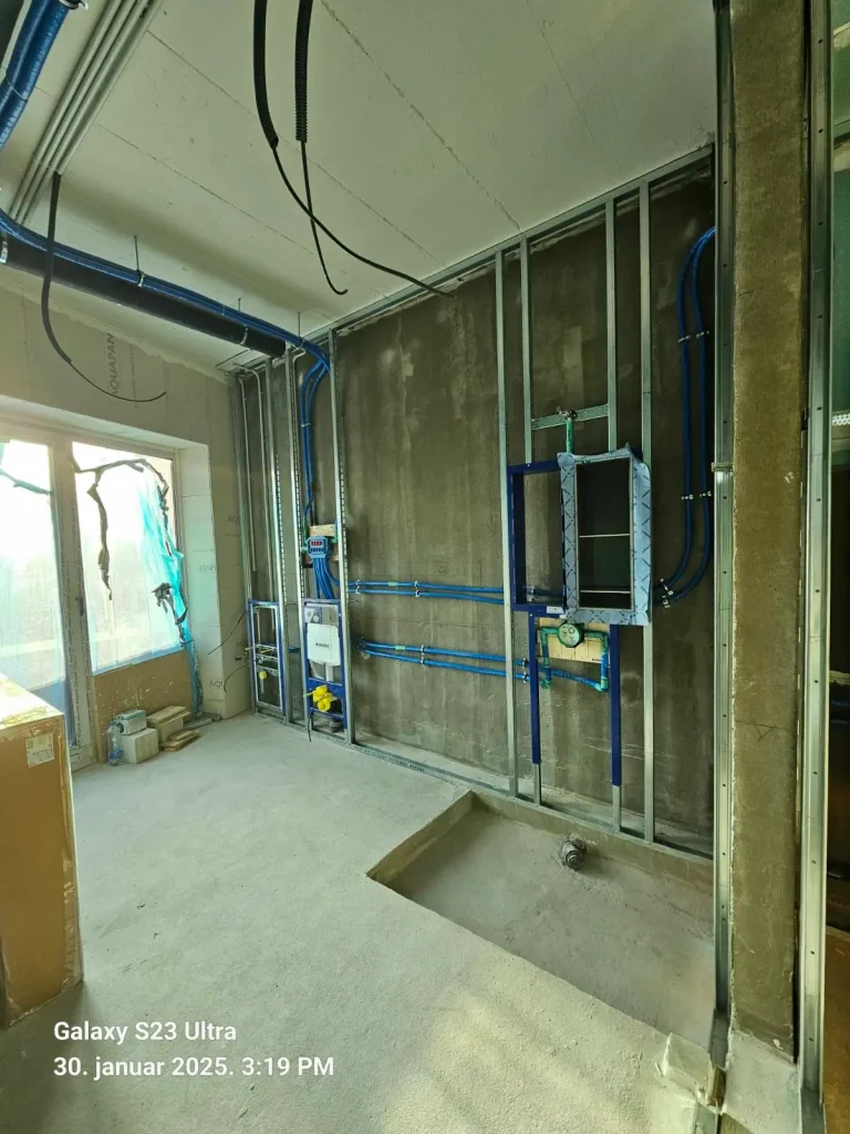 Priprema za ugradnju Geberit AquaClean tuš wc šolje