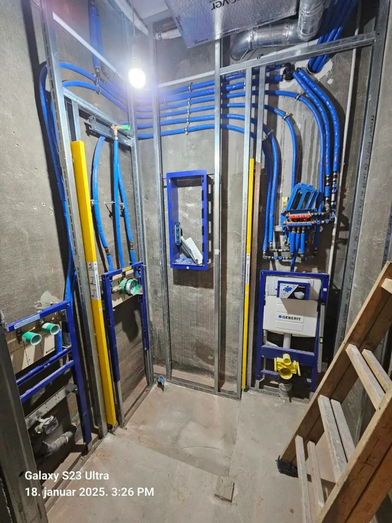 Priprema za ugradnju Geberit AquaClean tuš wc šolje