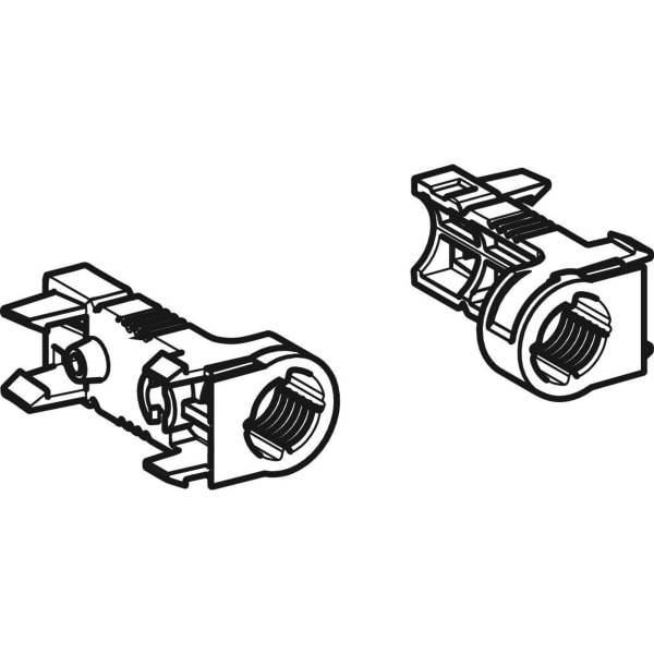 Geberit komplet držača za set za finu montažu, pričvršćuje se vijcima, za zidni odvod za tuš, 2 kom (od 2014.) (244.295.00.1)