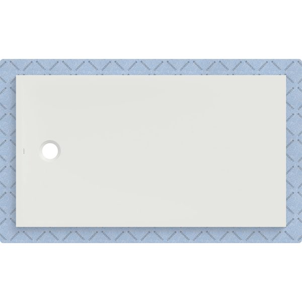 Geberit CleanFloor30 tuš podloga bela, sa zaptivnim vlaknom.Za podne konstrukcije sa nogicama za tuš kade do gornje ivice površine tuša 9,5–24 cm.