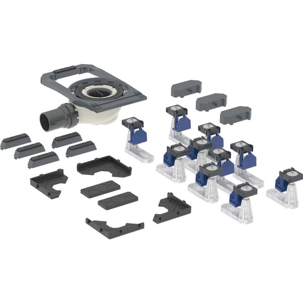 Geberit Duofix odvod za tuš kade sa deset nožica, za CleanFloor30 tuš podlogu, integrisani, visina sifona 50 mm (551.554.00.1)