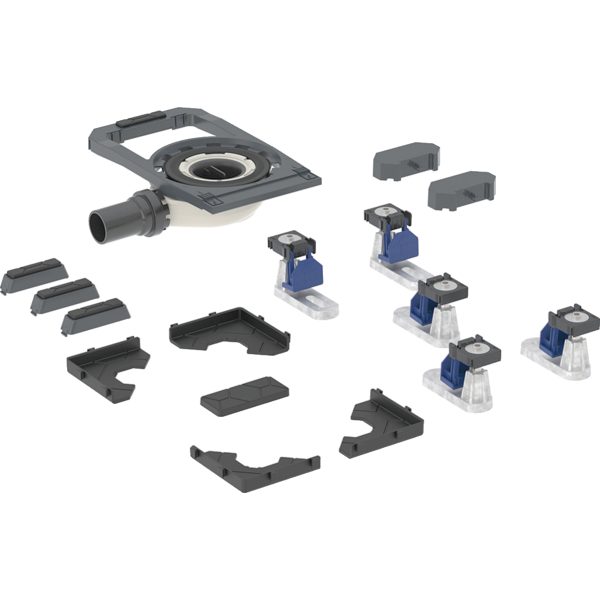 Geberit Duofix odvod za tuš kade sa pet nožica, za CleanFloor30 tuš podlogu, integrisani, visina sifona 30 mm (551.556.00.1)